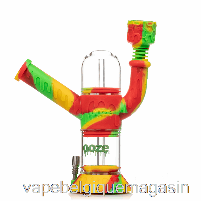 Vape Shop Bruxelles Ooze Cranium Pipe à Eau En Silicone Rasta (vert/rouge/jaune)